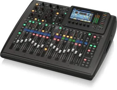 Behringer X32 COMPACT keverő, digitális, 40 bemenet, 25 bus, 17 motorizált fader, 32 csatornás audio interface