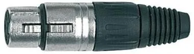 PROEL XLR3FV XLR csatlakozó mama 3P nikkellel bevont alumínium, 3 pólusú (4 db/csomag)