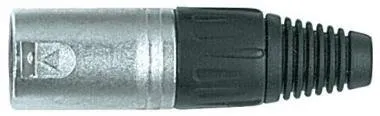 PROEL XLR3MV XLR csatlakozó papa 3P nikkellel bevont alumínium, 3 pólusú (4 db/csomag)