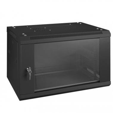 PROEL Rack 19 12U, černý, kovový, s uzamykatelnými skleněnými dveřmi