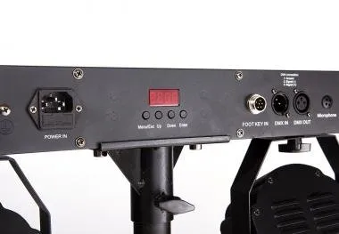Sagitter SG LEDKITHP7 4db led par lámpa 7X10W LED RGBW/FC kereszt tartón, állvánnyal, lábkapcsolóval