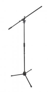DH mikrofonový stojan, 3 nohy, výška: 990-1690mm, pevný rameno: 800mm, 2,9kg