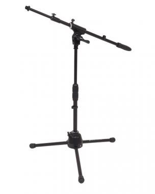 DH mikrofonový stojan, malý, 3 nohy, výška 400-770mm, hmotnost 2,3kg, černý