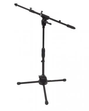 DIE HARD DHPMS60 mikrofonállvány, kicsi, 3 lábú, gémmel, m: 400-770mm, gém: 580-910mm, 2,3kg, fekete