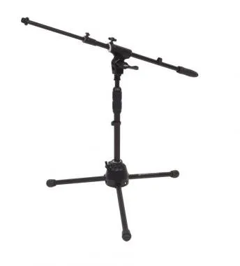 DIE HARD DHPMS60 mikrofonállvány, kicsi, 3 lábú, gémmel, m: 400-770mm, gém: 580-910mm, 2,3kg, fekete