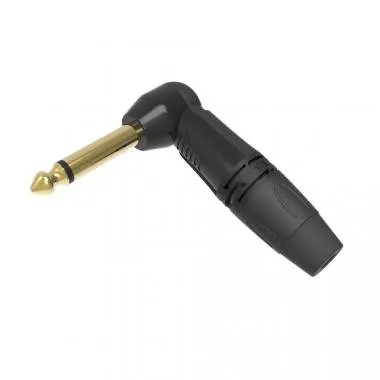 DIE HARD DHJ63MABK ONEHERO 6,3mm monó jack dugó, pipás, 90fok, szerelhető, fekete