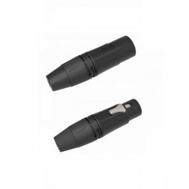 DH ONEHERO XLR konektor, 1x 3P XLR samice, 1x 3P XLR samec, montovatelný, černý