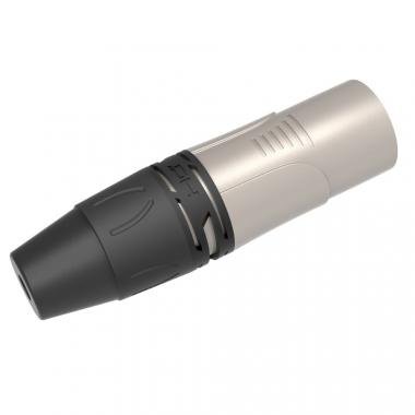 DH ONEHERO adaptér, 3P XLR samice - 3P XLR samec, montážní, nikl