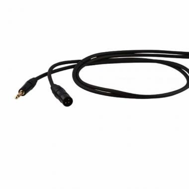 DH mikrofonní kabel, 5 m, asymetrický, 6,3mm mono jack - 3P XLR