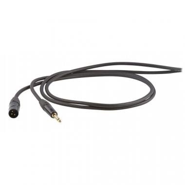 DH mikrofonní kabel, 2 m, symetrický, 6,3mm stereo jack - 3P XLR