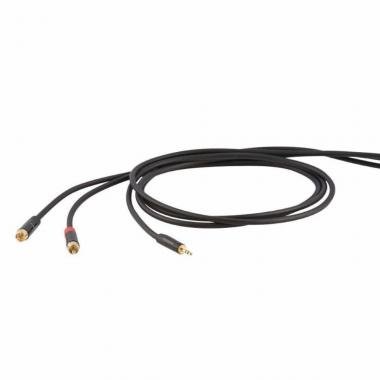 DH Y kabel, 3 m, 3,5mm stereo jack - 2x RCA konektor