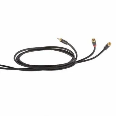 DIE HARD DHS520LU3 jelkábel, 3 m, ONEHERO Y kábel, 3,5mm sztereó jack - 2x RCA dugó
