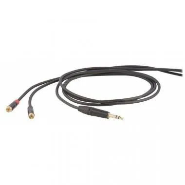 DIE HARD DHS530LU3 jelkábel, 3 m, ONEHERO Y kábel, 6,3mm sztereó jack - 2x RCA dugó