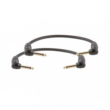 DH audio kabel, 2ks, 15cm, 6,3mm mono jack - 6,3mm mono jack