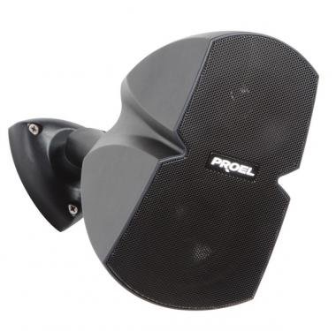 PROEL Dvou pásmový instalační reproduktor IP55, černý, 30W, 70/100V
