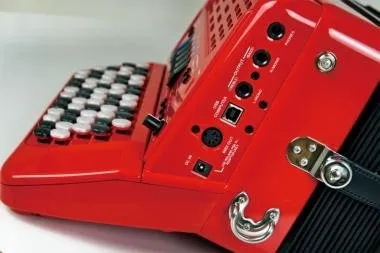 Roland FR-1XB RD digitális tangóharmonika beépített hangszóróval gombos - piros