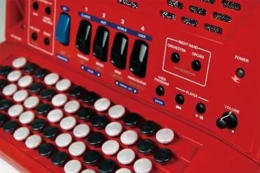 Roland FR-1XB RD digitális tangóharmonika beépített hangszóróval gombos - piros