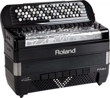 Roland FR-8XB BK digitális tangóharmonika beépített hangszóróval gombos - fekete