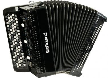 Roland digitální harmonika s reproduktorem, tlačítková, černá
