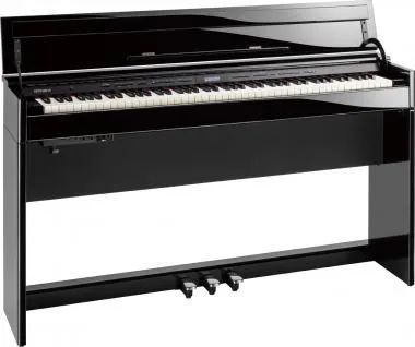 Roland DP603-PE digitális modern keskeny zongora 2 hangszórós PHA-50 billentyűzet - fényes fekete