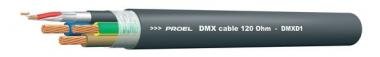 Proel DMX kabel 120Ohm, stíněný, 2x0,25mm + 3x1,5mm, 100m