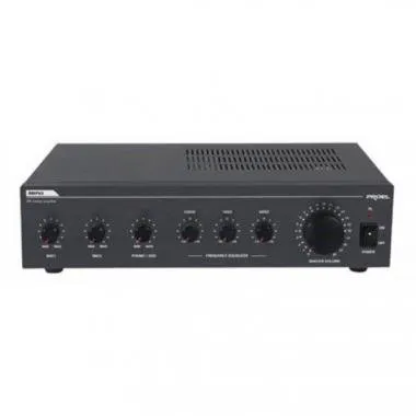 PROEL PA AMP03 asztali végfok erősítő 30W/100V, 2mic in, aux in