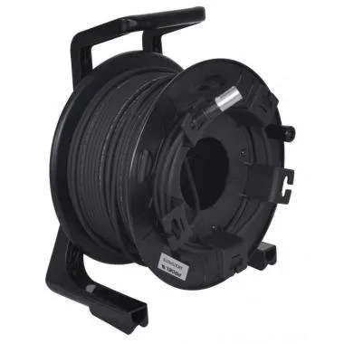 PROEL AVCAT5PRO75 Cat5e S/FTP, Neutrik NE8MC1 csatlakozóval szerelt PUR kábel, dobon, 75m