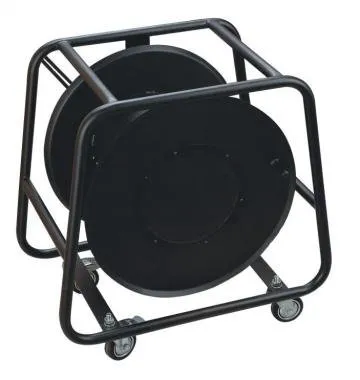 PROEL AV310N Üres kábeldob, dobØ235mm, fém keret, kerékkel (kábel Ø8mm=227méter, Ø24mm=25méter)