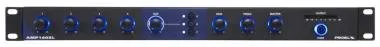 PROEL PA AMP160XL rack-es keverő erősítő, 160W, 4Ω, 70/100V, 4mic/line bemenet, 3AUX