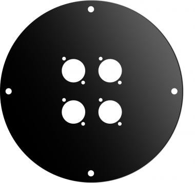 Proel Přední panel pro kabelový buben AV190 a AV195, 4x D otvory, černý