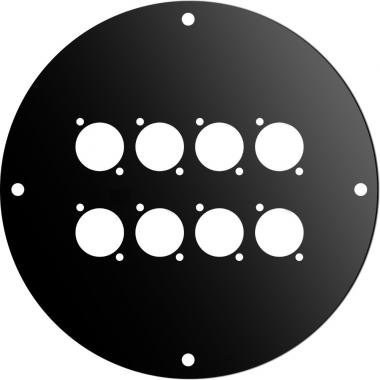 PROEL Káblový panel pro AV190 a AV195, 8x D typ konektor, černý