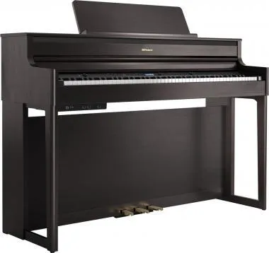 Roland HP704-DR SET digitális zongora 4 hangszórós PHA-50 billentyűzet,324 hang,384 hang polifónia -sötét rózsafa