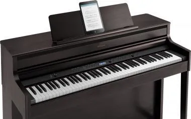 Roland HP704-DR SET digitális zongora 4 hangszórós PHA-50 billentyűzet,324 hang,384 hang polifónia -sötét rózsafa