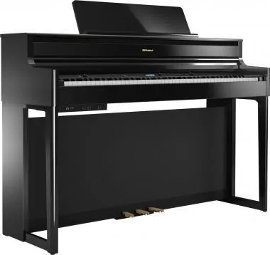 Roland HP704-PE SET digitális zongora 4 hangszórós PHA-50 billentyűzet,324 hang,384 hang polifónia -fényes fekete