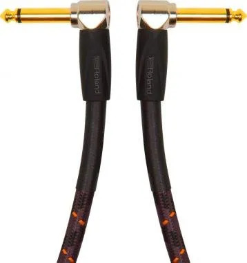 Roland RIC-G1AA 3ft / 0.3m jack-jack kábel 30cm pipa-pipa TR 6,3mm Gold széria