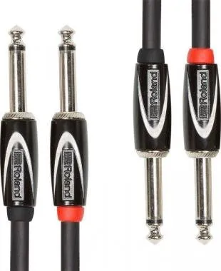 Roland RCC-15-2814 15ft / 4.5m Interconnect kábel DUAL 6,3mm TR jack-DUAL 6,3mm TR jack kábel