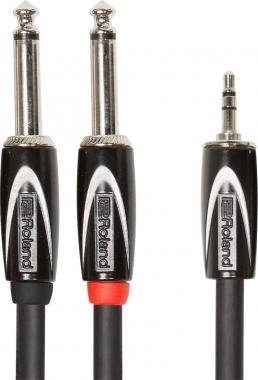 Roland kabel 4,5m 3,5mm TRS jack-DUAL 6,3mm TR jack Y-kabel