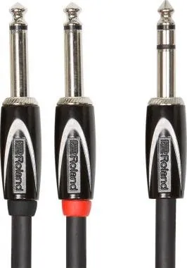 Roland RCC-5-TR28V2 5ft / 1.5m Interconnect kábel 6,3mm TRS jack-DUAL 6,3mm TR jack Y-kábel
