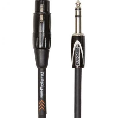 Roland kabel 3m, 6,3mm TRS jack-XLR(MAMA)
