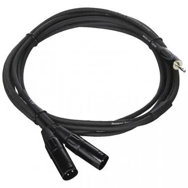 Roland RCC-10-352XM 10ft / 3m Interconnect kábel 3,5mm TRS jack-DUAL XLR(PAPA) Y-kábel