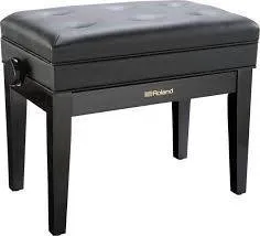 Roland RPB-400PE zongora pad állítható magasságú vinyl tetővel tároló rekesszel - fényes fekete