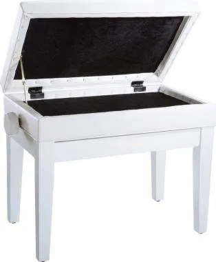 Roland RPB-400PW zongora pad állítható magasságú vinyl tetővel tároló rekesszel - fényes fehér