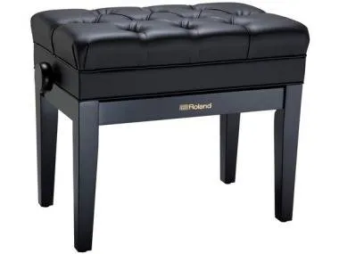 Roland RPB-500BK zongora pad állítható magasságú vinyl tetővel tároló rekesszel - szatén fekete