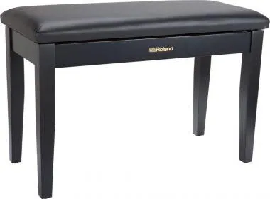 Roland RPB-D100BK dupla kétszemélyes zongora pad vinyl tetővel tároló rekesszel - szatén fekete