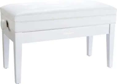 Roland RPB-D400PW kétszemélyes zongora pad állítható vinyl tetővel tároló rekesszel - fényes fehér