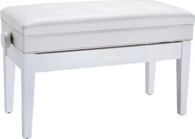 Roland RPB-D400WH kétszemélyes zongora pad állítható vinyl tetővel tároló rekesszel - szatén fehér