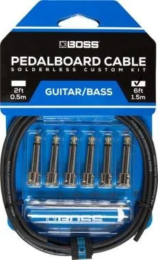 BOSS BCK-6 pedáltartó pedál board kábelkészlet 6 connectors 6ft / 1.8 m kábel