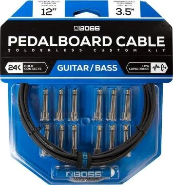 BOSS BCK-12 pedáltartó pedál board kábelkészlet 12 connectors 12ft / 3.6m kábel