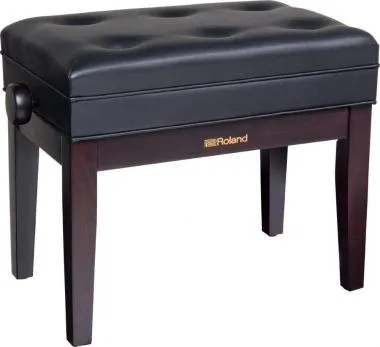 Roland RPB-400RW zongora pad állítható magasságú vinyl tetővel tároló rekesszel - szatén rózsafa