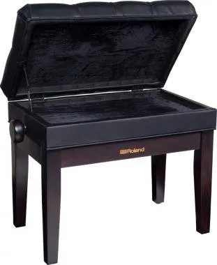 Roland RPB-500RW zongora pad állítható magasságú vinyl tetővel tároló rekesszel - szatén rózsafa